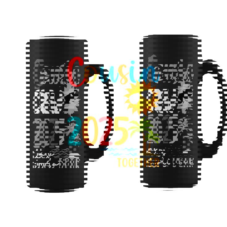 Cousin Crew 2025 Summer Vacation Beach Family Trips Matching Coffee Mug