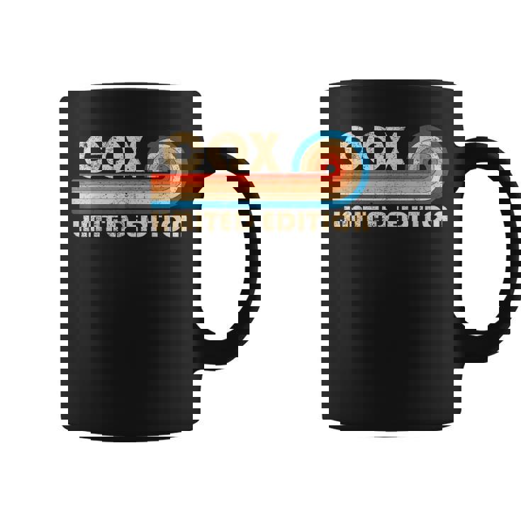 Cox Surname Retrointage 80S 90S Birthday Reunion Tasse