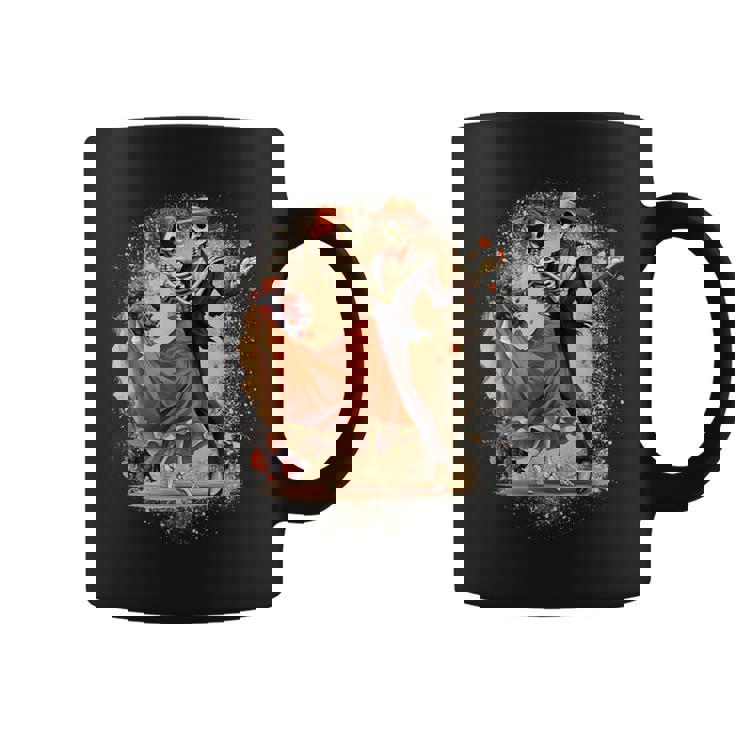 Crâne En Sucre Pour Et Homme Dia De Muertos Catrina Jour Des Morts Tasse