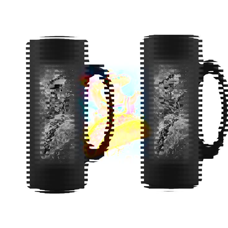Crazy Space Taco Squirrel Cinco De Mayo Squirrel Sombrero Coffee Mug