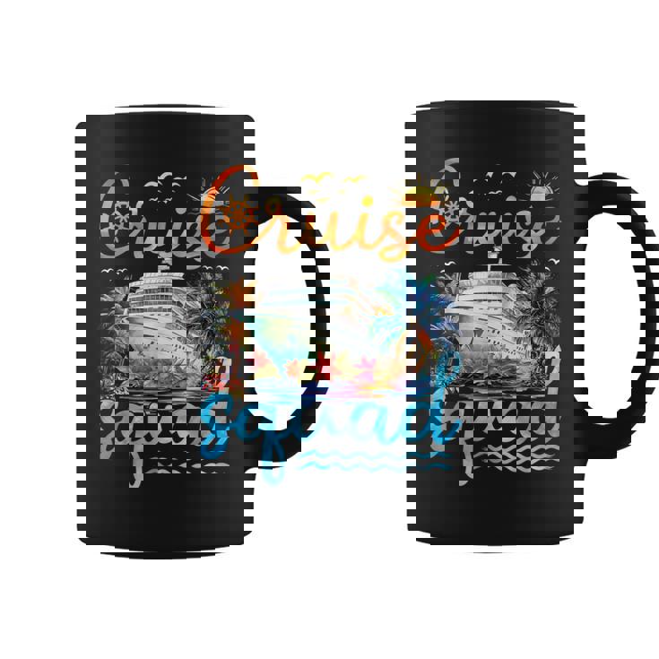 Cruise Squad 2025 Family Group Matching Cruise Vacation Trip Graphic Print Coffee Mug