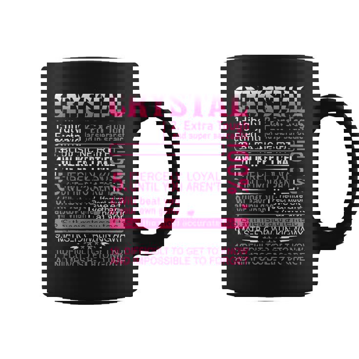 Crystal Name Personalized Crystal First Name Coffee Mug