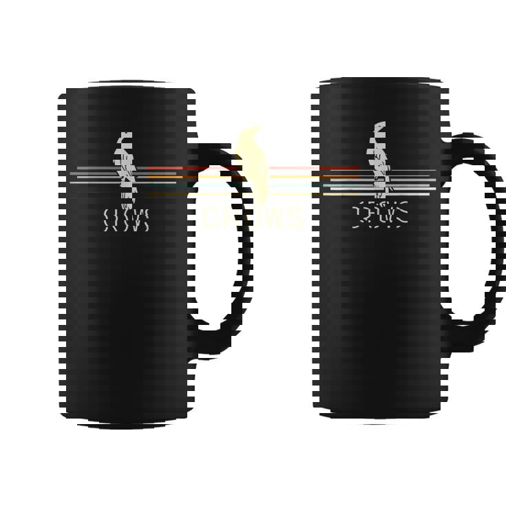Cuervos Retro Hombres Cuervos Cuervo Negro Pájaro Cuervo Para Hombres Taza de café
