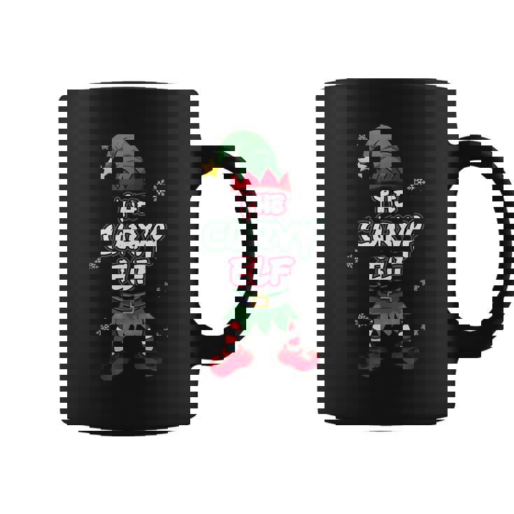 Curvy Elf Christmas Pajamas Pjs Matching Family Group Graphic Print Coffee Mug