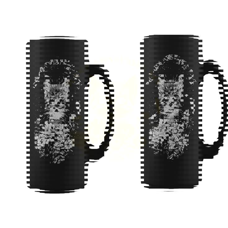 Cute Cat Rage Consumes Me Sarcastic Kitten Flower Coffee Mug