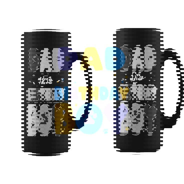 Dad Of The Birthday Boy Matching Family Party Dog Lover Coffee Mug