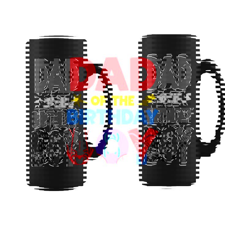 Dad Of The Birthday Boy Matching Spider Family Birthday Coffee Mug