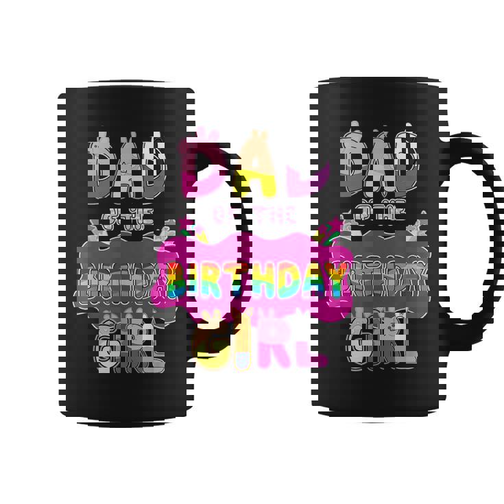 Dad Of The Birthday Girl Family Pig Party Decorations Coffee Mug