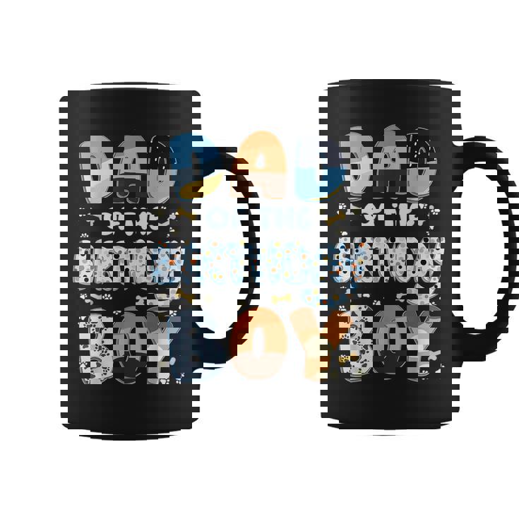 Dad And Mom Of The Birthday Boy Dog Family Party Decorations Coffee Mug