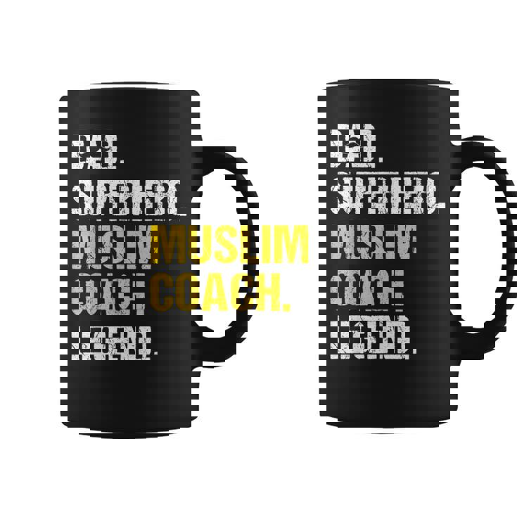 Dad Superhero Muslim Coach Muslim Coach Humor Islam Graphic Print Coffee Mug