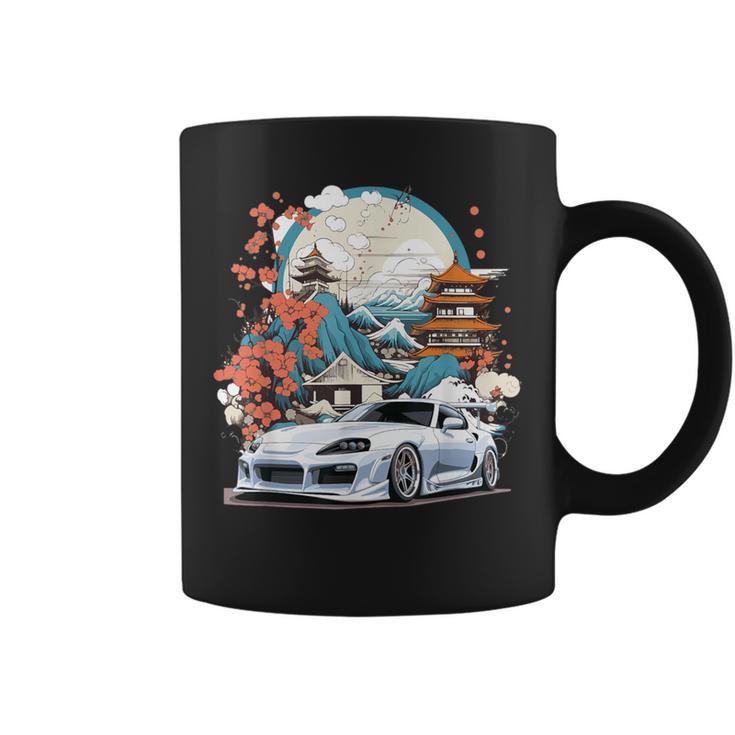 De Regalo 2Jz Moderna Blanca Supra Jdm Entusiasta Del Coche Taza de café