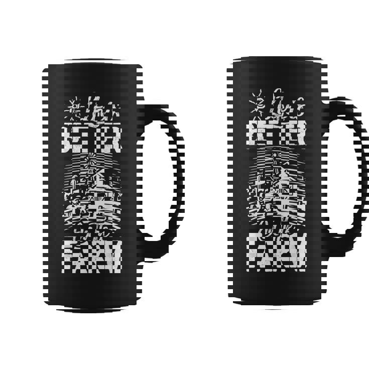 De Regalo Life Is Better On The Farm Farmer Taza de café