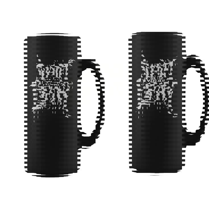 Death Gothic Print Support Your Local Library Style Lovers Coffee Mug