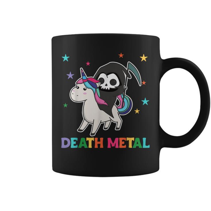 Death Metal Rock Music Death Riding Unicorn Unicorns Tassen