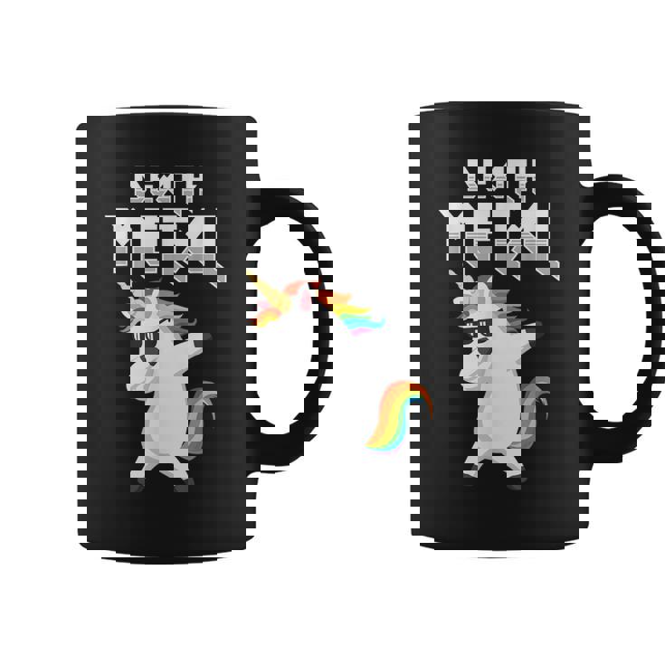 Death Metal Unicornio Hard Rock Hard Metal Taza de café