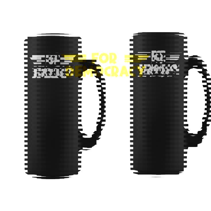 For Democracy Hell Of Diver Hero Gamer Skull Gaming Liberty Coffee Mug