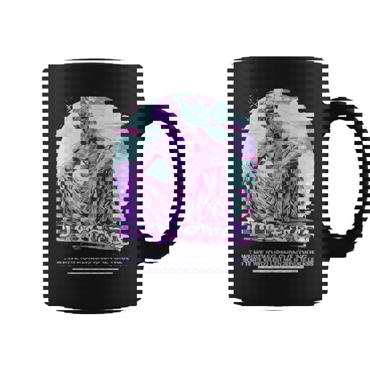 Diógenes Y2k Pastel Estética Estoica Cita Divertido Estoicismo Taza de café
