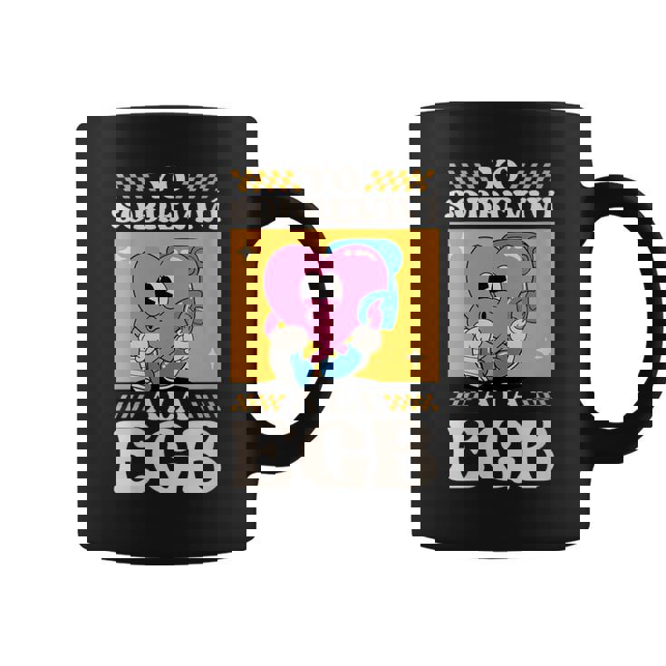Diseño Divertido Yo Sobreviví A La Egb 80S En Español Cuello Taza de café