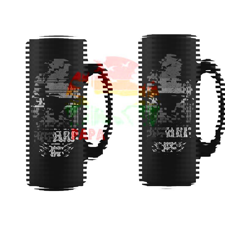 Divertido Papasaurus Dinosaurios Amante Del Día Del Padre Dinosaurios Taza de café