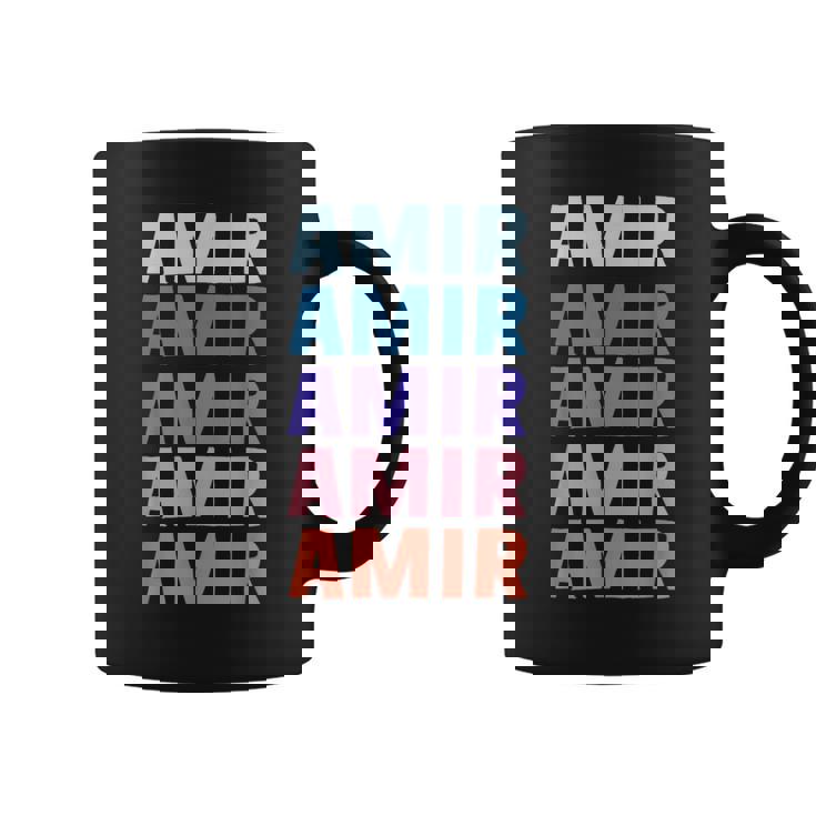 Divertido Regalo Nombre Amir Personalizado Primer Nombre Taza de café