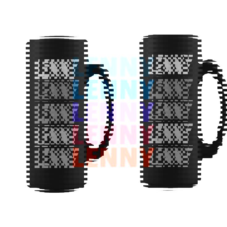 Divertido Regalo Nombre Lenny Personalizado Primer Nombre Taza de café