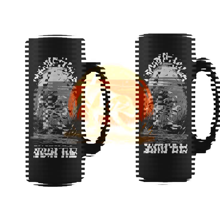 Dog Hunter Tracking Trails Beagle Hunting Graphic Print Coffee Mug
