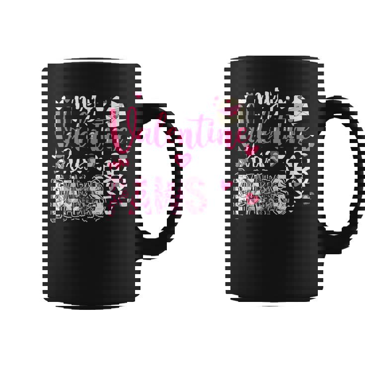 Dog Valentine My Valentine Has Paws Dog Mom Girl Coffee Mug