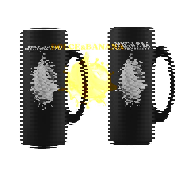 Dolce Et Banana Pétillant Motifs Amusants Et Amusants Tasse