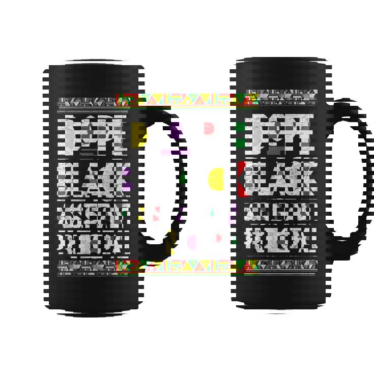 Dope Assistant Principal African American Job Proud Graphic Print Coffee Mug
