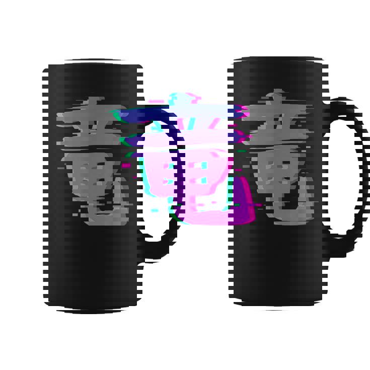 Dragon Kanji Symbole Japonais Esthétiqueaporwave Glitch Ar Tasse
