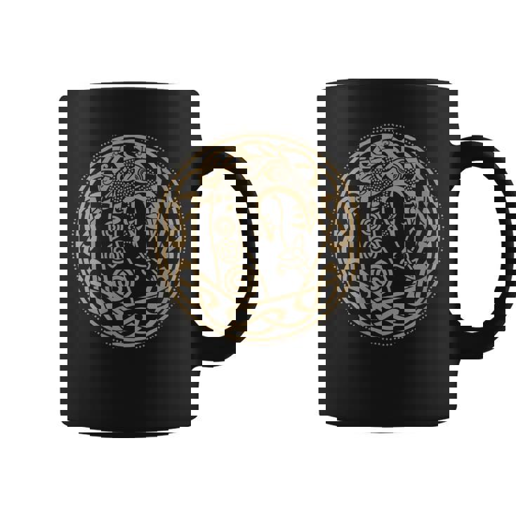 Drakkar Nose Viking Boat Ornament Graphic Print Coffee Mug