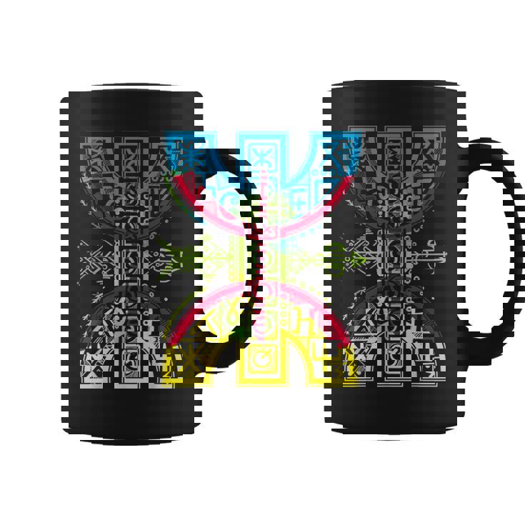 Drapeau Berbère Avec Symbole Amazigh Yaz Proud Tamazight People Tasse