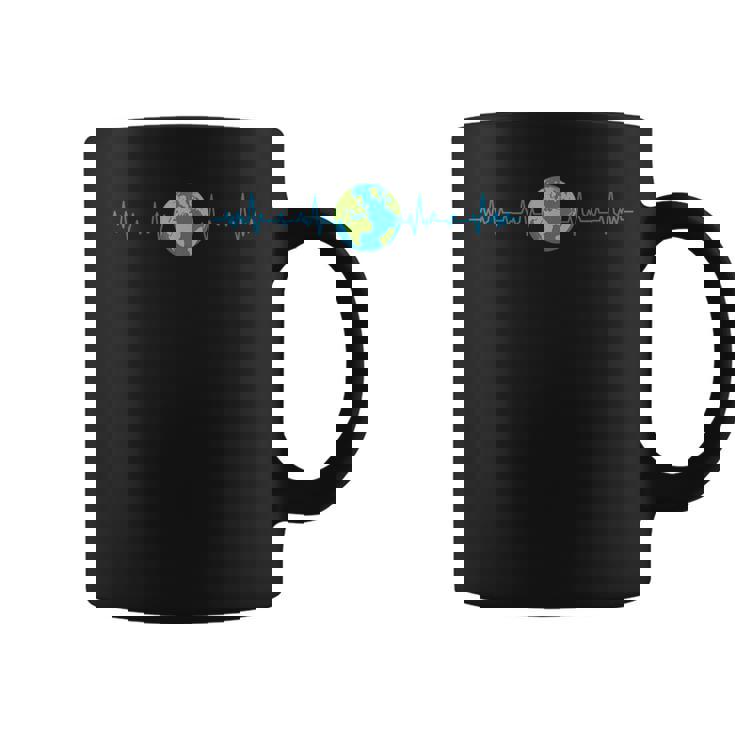 Earth Heartbeat Earth’s Day Save Our Planet Graphic Graphic Print Coffee Mug