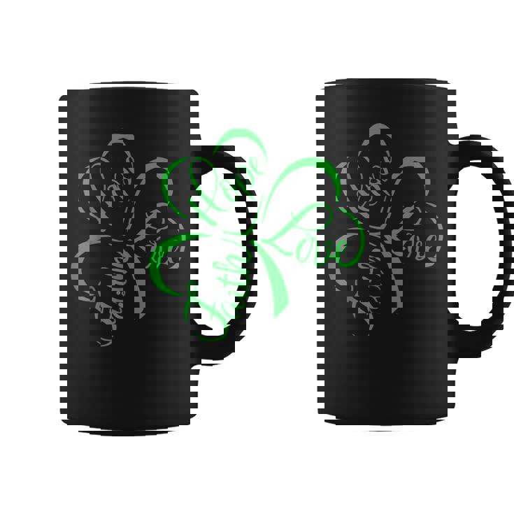 Faith Hope Love Christian Jesus Religious St Patrick's Day Coffee Mug