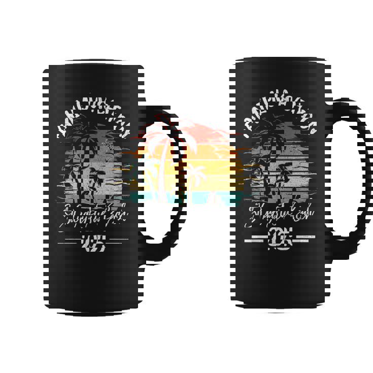 Family Vacation 2025 Vintage Florida St Augustine Beach Coffee Mug