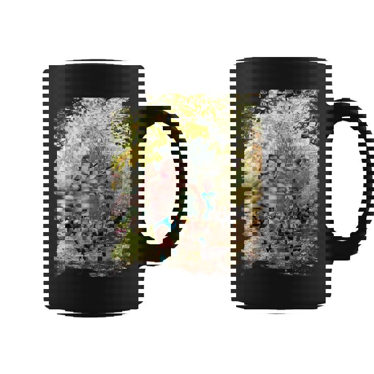 Father's Day Dad Birthday Parent Duck Feeding Picnic Graphic Print Coffee Mug