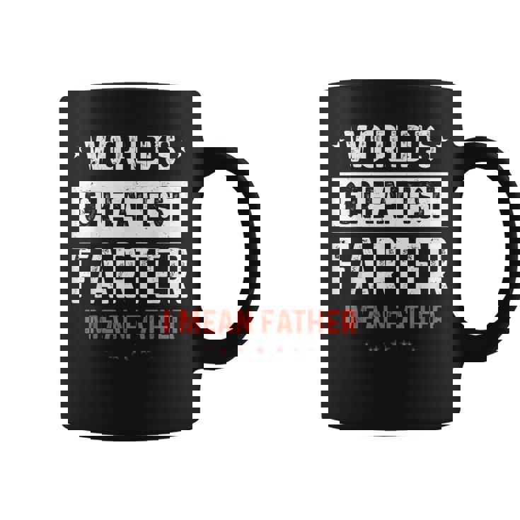 Fathers Day Retro Dad World's Best Farter I Mean Father Coffee Mug