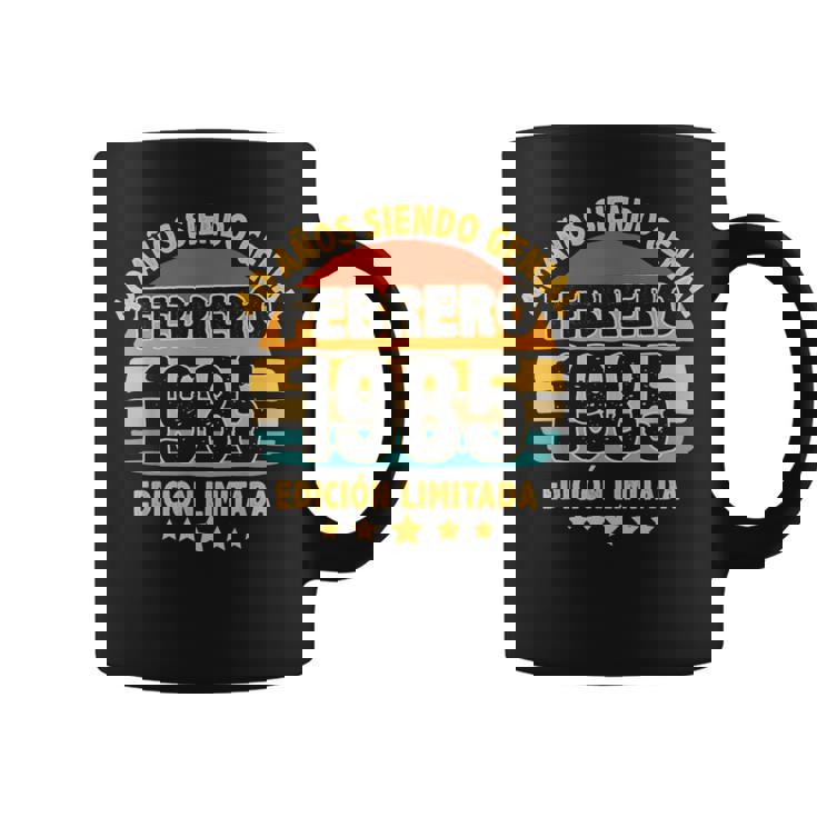 Febrero 1985 40 Años Hombre Cumpleaños Regalo Febrero 1985 Taza de café