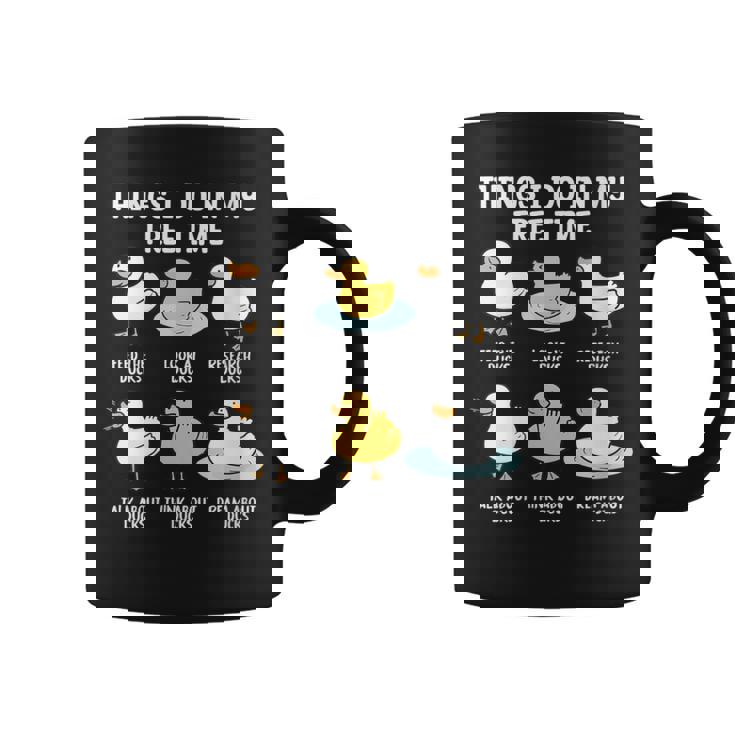 Feed Ducks Talk About Ducks Graphic Print Coffee Mug