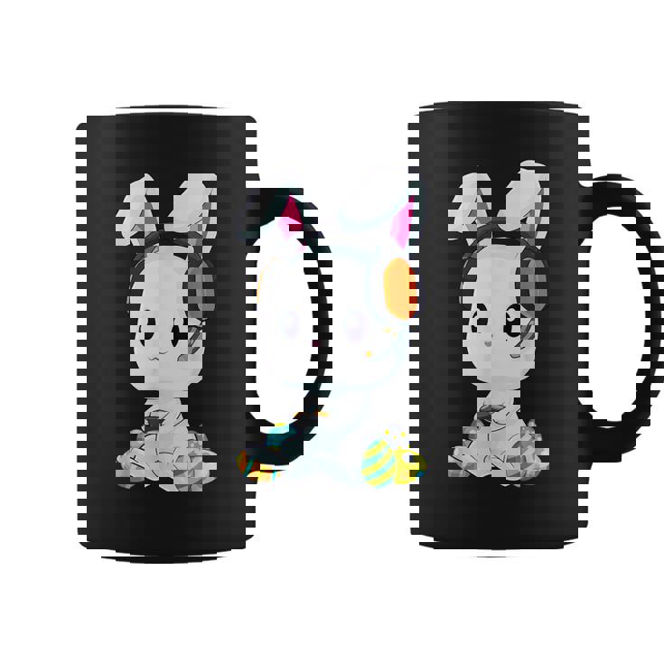 Feliz Día De Pascua Conejito Jugador Divertido Conejo Juegos Niños Taza de café