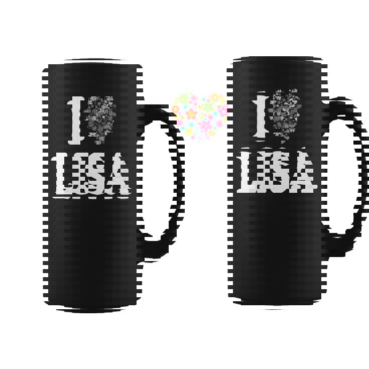 Fleur Coeur Lisa Prénom Fille I Love Lisa Tasse