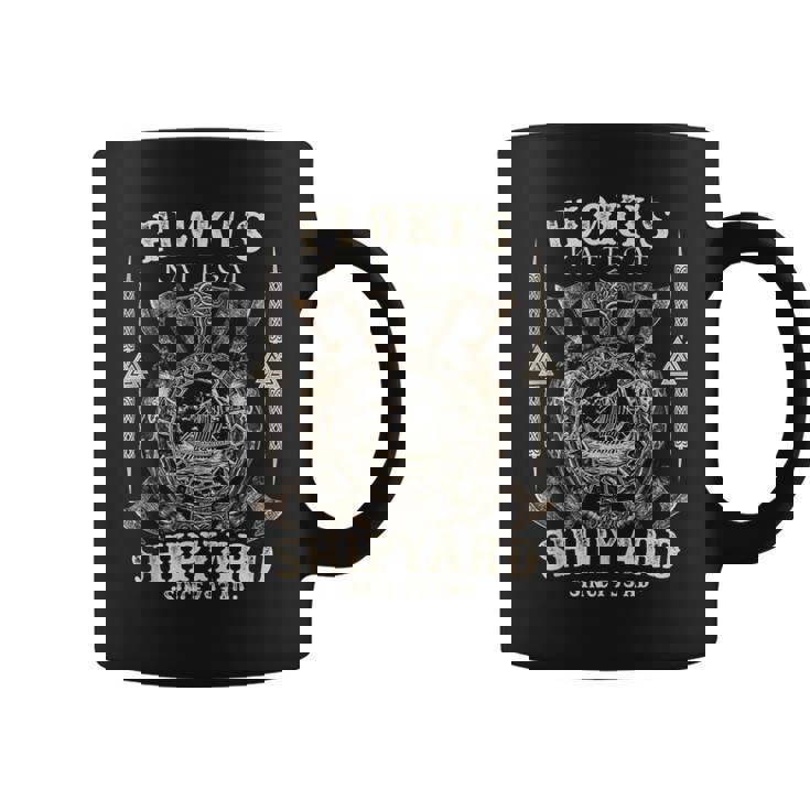 Flokis Shipyard Kattegat Viking Ship And Sword Viking Axe Tank Top Graphic Print Coffee Mug