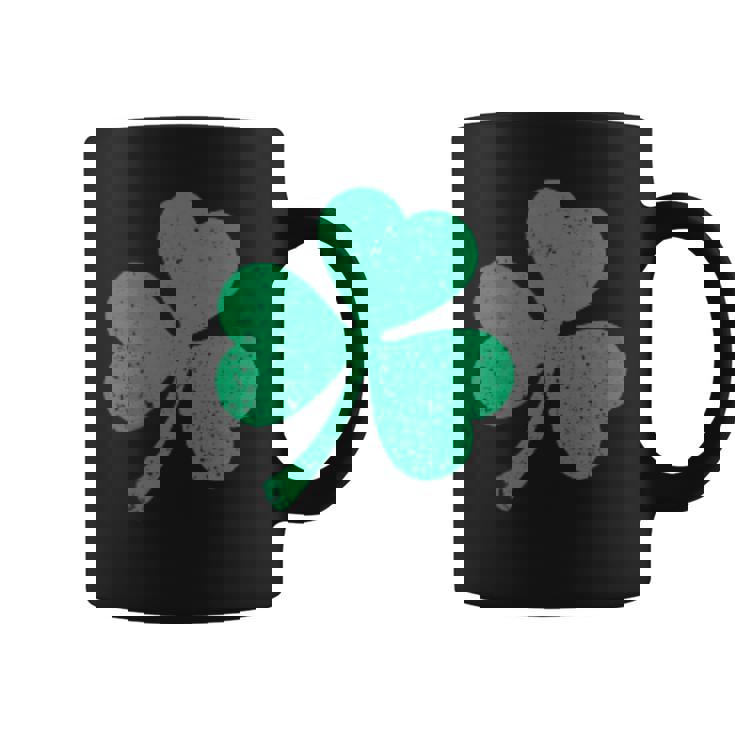 Four Leaf Clover Irish Shamrock StPatricks Day Green Graphic Print Coffee Mug