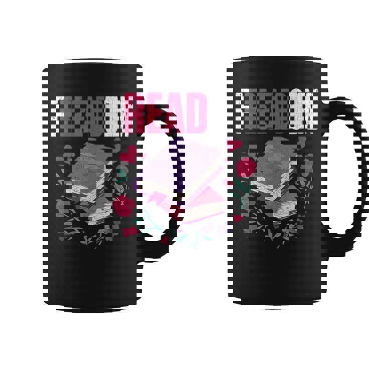 Freadom Anti Ban Books Freedom To Read Book Reading Graphic Print Coffee Mug