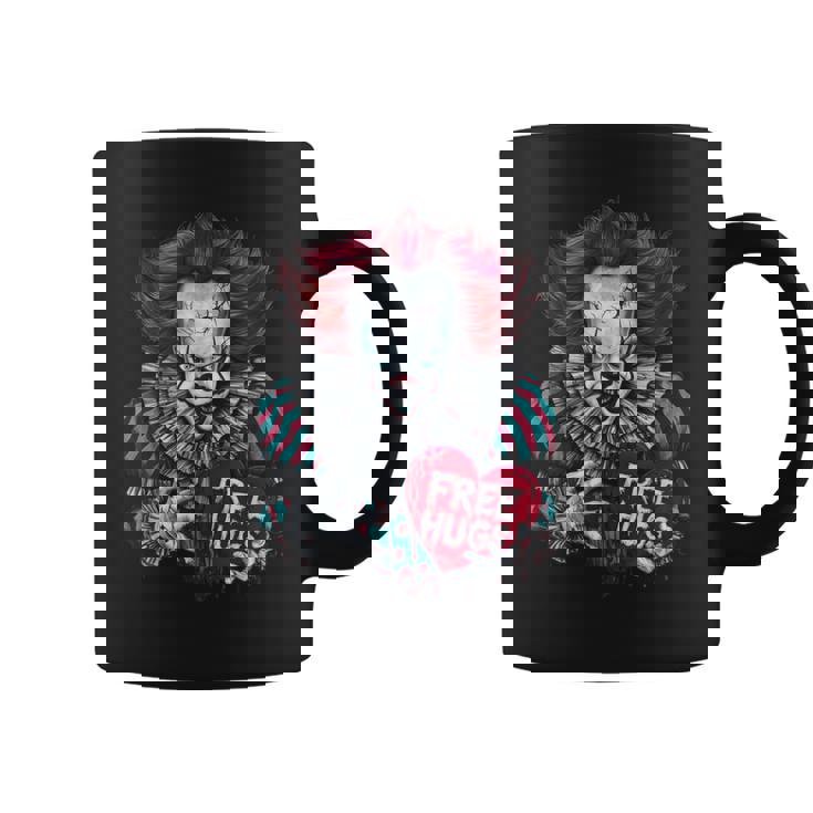 Free a Hugs Scary Clown Valentine Halloween Horror Character Graphic Print Coffee Mug