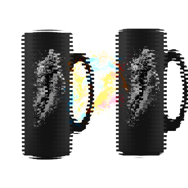 Fresco Jugador De Rugby Chicas Gráfico Rugby Taza de café