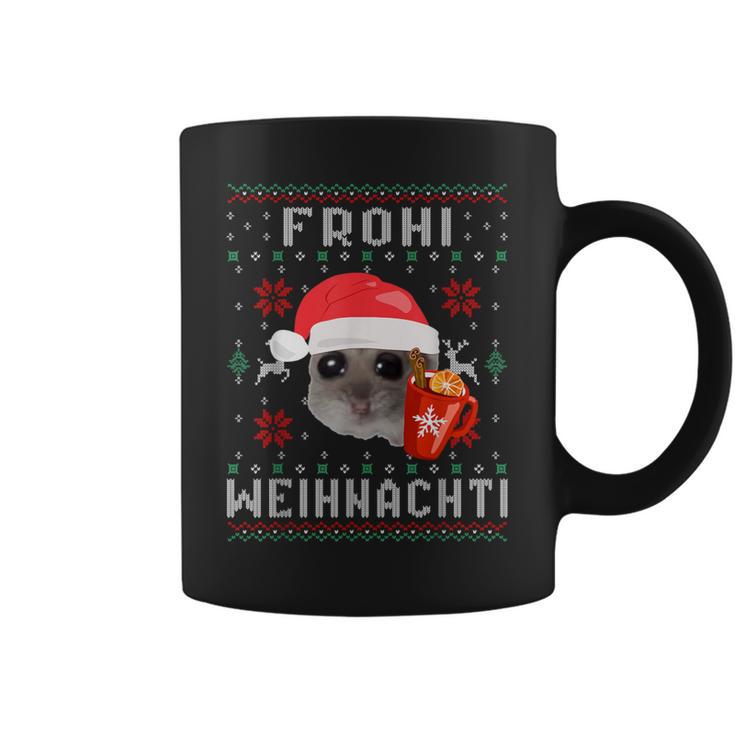 Frohi Weihnachti X Sad Hamster Meme Xmas Wine Mulled Wine Tassen