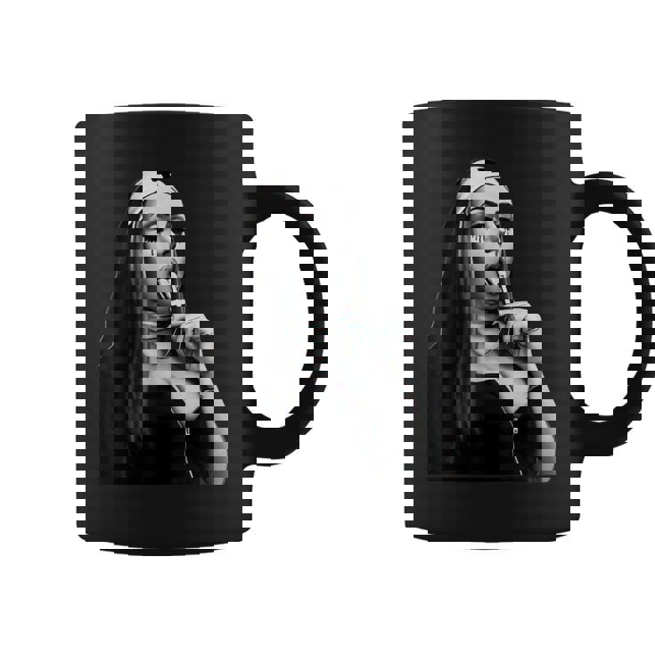 Fun Bad Nun Religion Aesthetic Coffee Mug