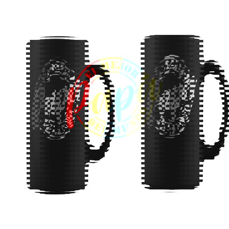 Fun El Mejor Papa Del Mundo Padre En El Mundo Día Del Padre Taza de café