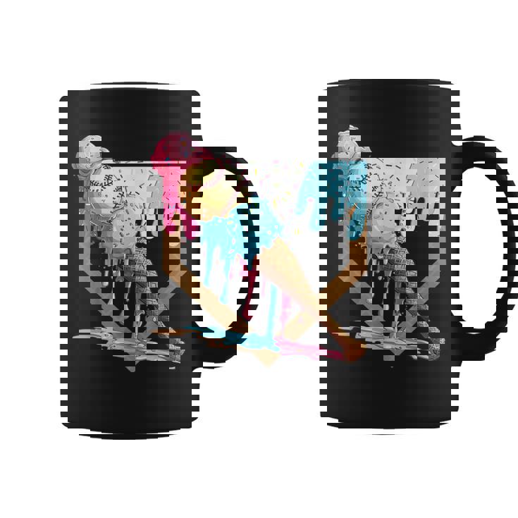 Baseball Ice Cream Dripping Baseball Home Plate Drip Coffee Mug
